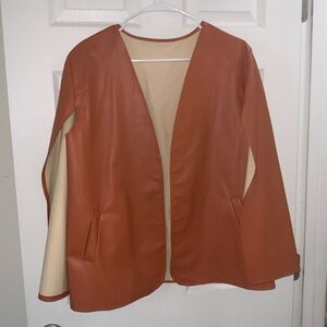 Pleather Cape like jacket